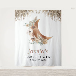 Boho Terracotta Baby Shower  Tapestry