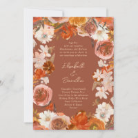 Boho Terracotta Bouquet Abundance Wedding