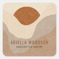 Boho Terracotta Desert Sun Product Label