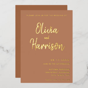 Boho Terracotta Gold Wedding