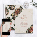 Boho Terracotta Greenery Floral 50th Birthday Invitation<br><div class="desc">Celebrate a milestone in style with our Boho Terracotta Greenery Floral 50th Birthday Invitation. From its hand lettered calligraphy to the terracotta and greenery dried flower watercolor florals, this invitation sets the tone for your special day. With the matching floral pattern on the back of each card, everyone is sure...</div>