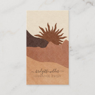 Boho Terracotta Handmade Jewellery Business Card