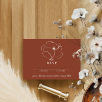 Boho Terracotta Indie Rustic Simple Floral reply