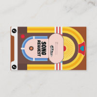 Boho Terracotta Jukebox Song Request Card
