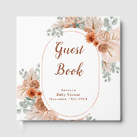 Boho Terracotta Pampas Grass Baby Shower