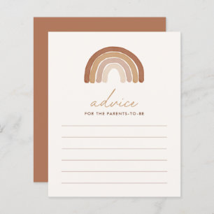 Boho Terracotta Rainbow Baby Shower Advice