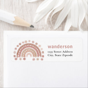 boho terracotta rainbow cozy