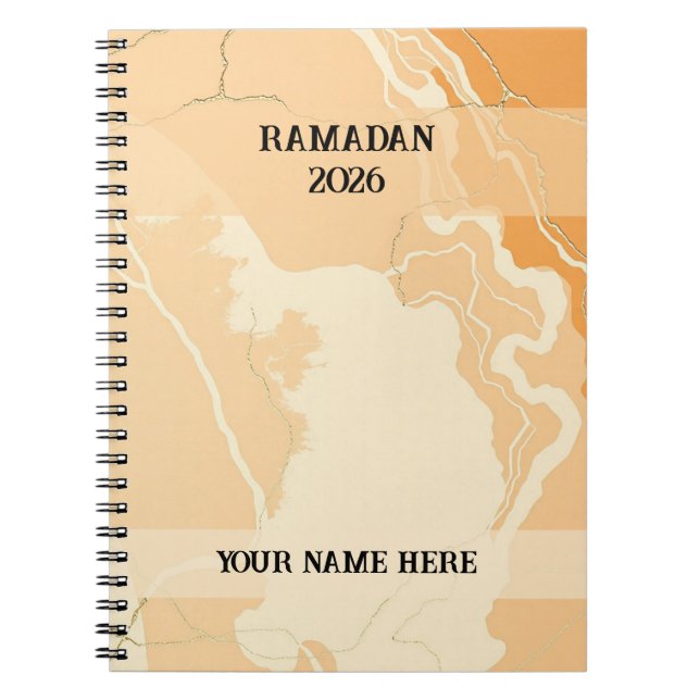 Boho Terracotta Ramadan Notebook (Front)
