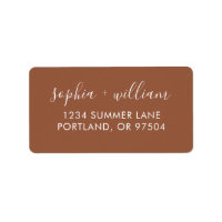 Boho Terracotta Return Address Labels