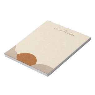 Boho Terracotta Sand Abstract Handmade Jewellery Notepad