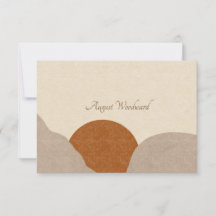 Boho Terracotta Sand Abstract Personalised