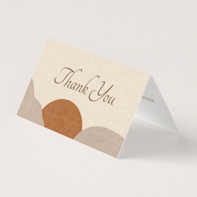 Boho Terracotta Sand Handmade Jewellery Thank You (Front)