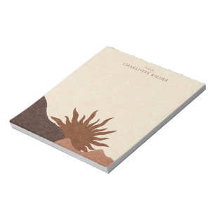 Boho Terracotta Sand Sun Handmade Jewellery Notepad