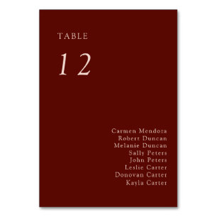 Boho Terracotta Seating Chart Wedding Copper Table Number