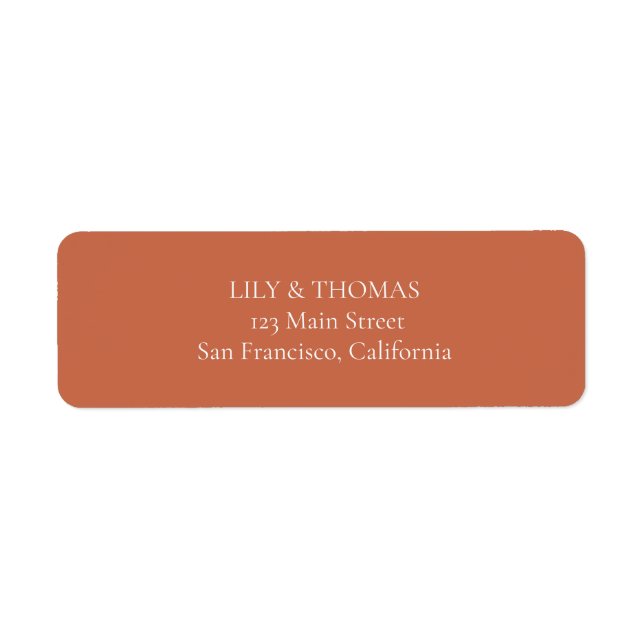 Boho Terracotta Wedding Classic (Front)