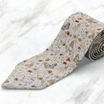 Boho Tie<br><div class="desc">This stylish & elegant Boho necktie features gorgeous hand-painted watercolor wildflowers arranged in a lovely pattern. Find matching items in the Boho Wildflower Wedding Collection.</div>