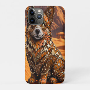 Boho Tribal Corgi Desert Mountain Art Case-Mate iPhone Case