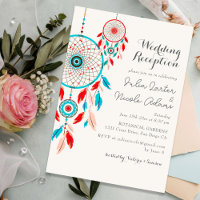 Boho Tribal feather Dreamcatcher Wedding Reception