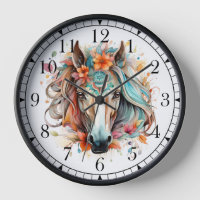 Boho Tribal Watercolor Horse Stylish Chic