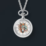 Boho Tribal Watercolor Horse Stylish Chic Womans Watch<br><div class="desc">Boho Tribal Watercolor Horse Stylish Chic Womans Watches features a bohemian watercolor floral horse. Created by Evco Studio www.zazzle.com/store/evcostudio</div>