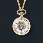 Boho Tribal Watercolor Horse Stylish Chic Womans Watch<br><div class="desc">Boho Tribal Watercolor Horse Stylish Chic Womans Watches features a bohemian watercolor floral horse. Created by Evco Studio www.zazzle.com/store/evcostudio</div>