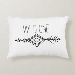 Boho Tribal Wild One Pillow