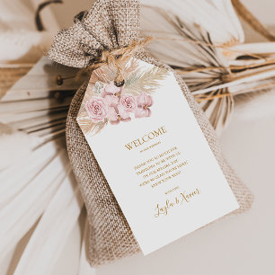 Boho Tropical Botanical Wedding Welcome Gift Tags