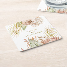 Boho Tropical Floral and Palm wedding