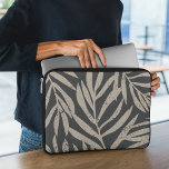 Boho Tropical Grunge Abstract Palm Leaves Pattern Laptop Sleeve<br><div class="desc">The boho dark tropical grunge palm leaves pattern laptop sleeve for all exotic plant design lovers.</div>