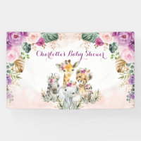 Boho Tropical Jungle Floral Greenery Baby Shower
