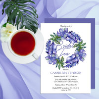 Boho Tropical Leaves Purple | Green Bridal Tea