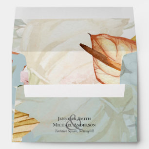 BOHO Tropical Pampas Grass Wedding Envelope