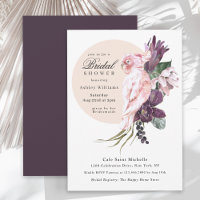 Boho Tropical Watercolor Botanical Bridal Shower