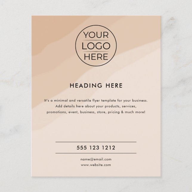 Boho Tutor Flyer | Packed with care (Front)
