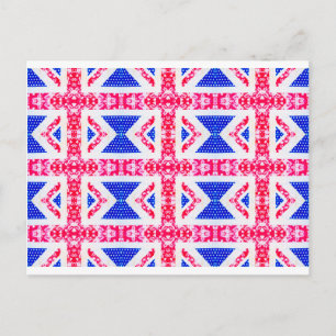 boho union jack postcard