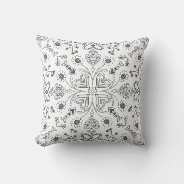Boho Valentine Garden Cushion (Front)