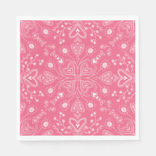 Boho Valentine Garden Napkin