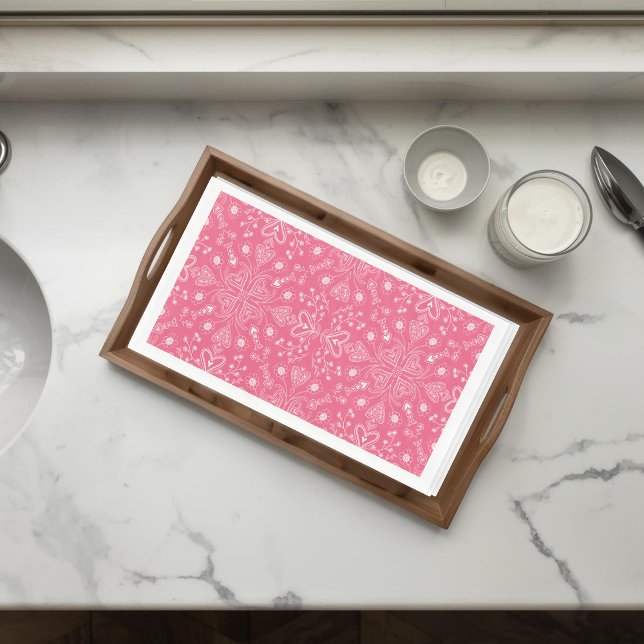 Boho Valentine Garden Paper Guest Towels Napkin (Creator Uploaded)