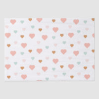 Boho Valentine's Day pastel love hearts Wrapping P