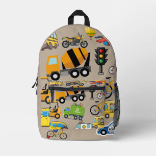 Boho Vehicle Collection Printed Backpack