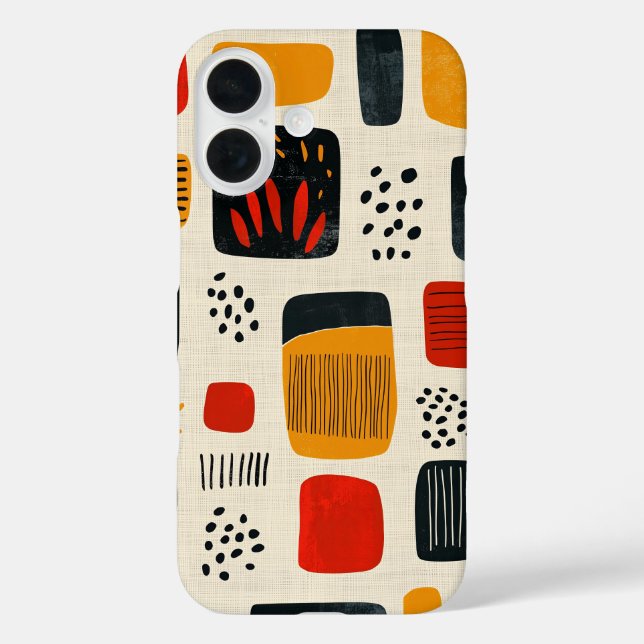 Boho Vibes – Abstract Tribal Pattern Phone Case (Back)