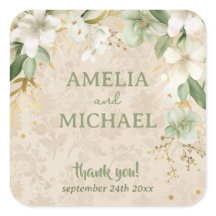 Boho Vintage Floral Botanical Wedding