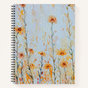 Boho Vintage Wildflowers Notebook