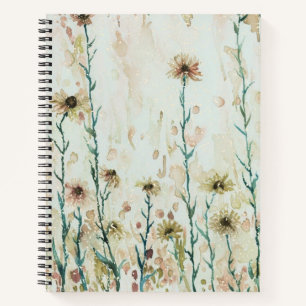 Boho Vintage Wildflowers Notebook