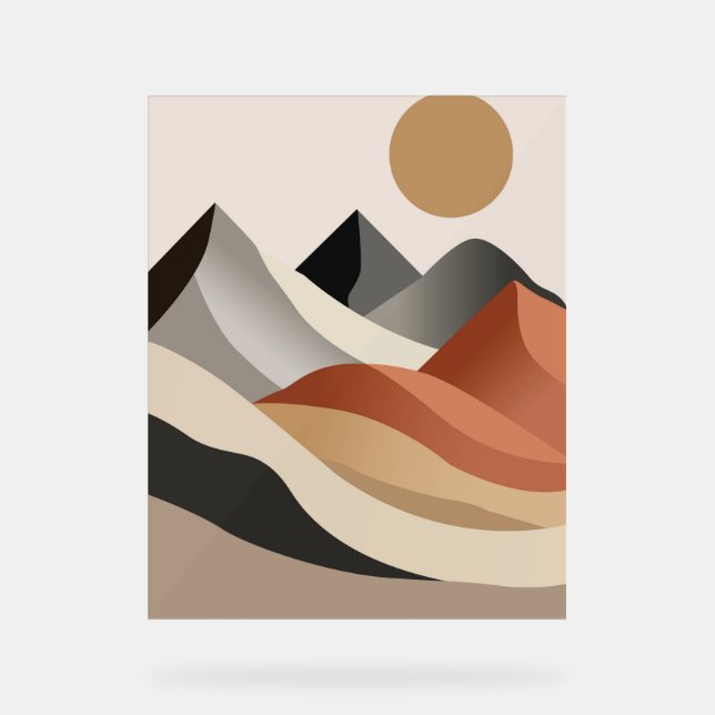 Boho wall art acrylic sign (Front)