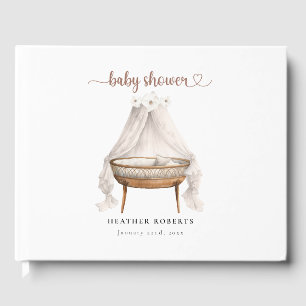 Boho Watercolor Baby Shower Guest Book
