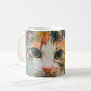 Boho Watercolor Cats – Earthy Feline Art (3) Coffee Mug