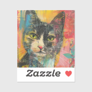 Boho Watercolor Cats – Earthy Feline Art (6)
