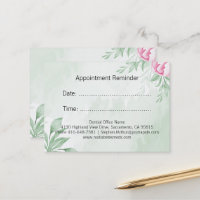 Boho Watercolor Eucalyptus Greenery Appointment