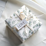 Boho Watercolor Eucalyptus Greenery Wedding Wrapping Paper<br><div class="desc">Immerse yourself in the boho-inspired allure of our watercolor design,  drawing inspiration from eucalyptus and lush foliage,  crafted to enhance those unforgettable moments. Perfect for weddings,  anniversaries,  and beyond,  this enchanting design adds a touch of natural beauty and sophistication to any occasion.</div>